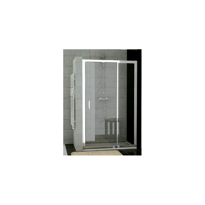 Drzwi SanSwiss  TOP-Line jednoczęściowe ze ścianką stałą w linii 80cm- sanitbuy.pl