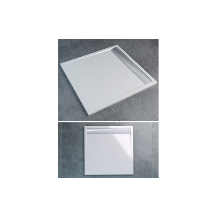 Brodzik SanSwiss Ila kwadratowy 800x800mm, biały- sanitbuy.pl