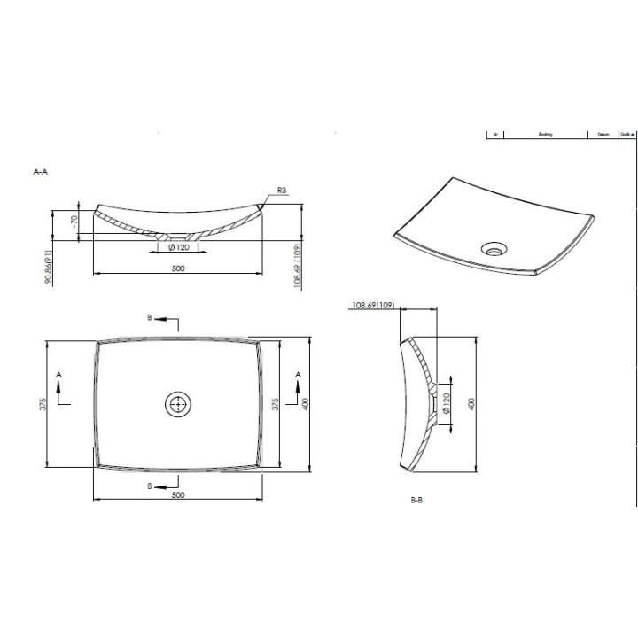 Umywalka Marmite Natura 500- sanitbuy.pl