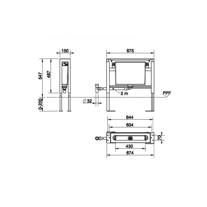 Element podtynkowy Geesi do baterii wannowych- sanitbuy.pl