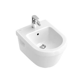 Bidet wiszący Villeroy & Boch Omnia Architectura, 370x530 mm, Biały Alpin Ceramicplus, 1-otworowy, z przelewem- sanitbuy.pl