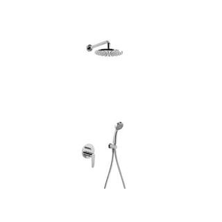 Zestaw natryskowy Flat - Tres z baterią podtynkową, z głowicą natryskową o średnicy 225 mm- sanitbuy.pl