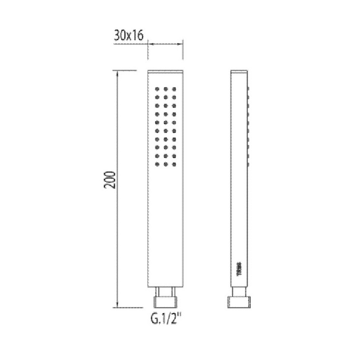 Słuchawka Antical Class Tres, długość 200 mm- sanitbuy.pl