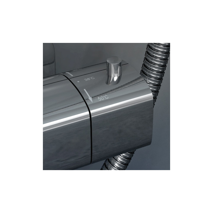 Zestaw prysznicowo-wannowy Kohlman Foxal z baterią termostatyczną- sanitbuy.pl