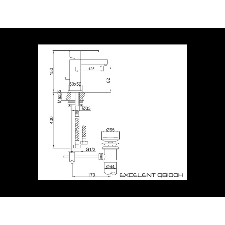 Bateria umywalkowa Kohlman Excelent- sanitbuy.pl
