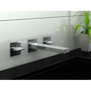 Bateria umywalkowa Kohlman Excelent ścienna podtynkowa 3-otworowa- sanitbuy.pl