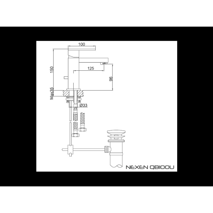Bateria umywalkowa Kohlman Nexen- sanitbuy.pl