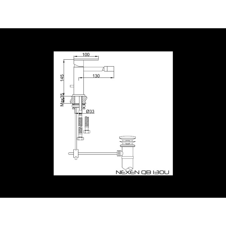 Bateria bidetowa Kohlman Nexen- sanitbuy.pl
