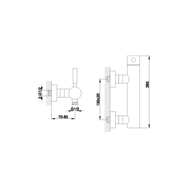Bateria natryskowa Kohlman Roxin- sanitbuy.pl