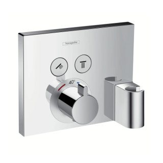 Bateria prysznicowa termostatyczna Hansgrohe  ShowerSelect, podtynkowa, element zewnętrzny- sanitbuy.pl