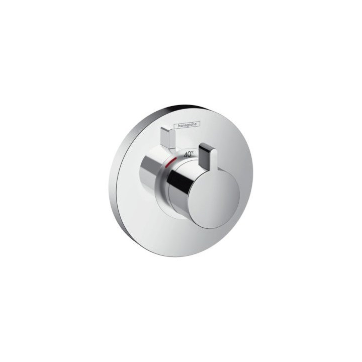 Bateria prysznicowa  termostatyczna Hansgrohe  ShowerSelect S, podtynkowa highflow, element zewnętrzny - sanitbuy.pl