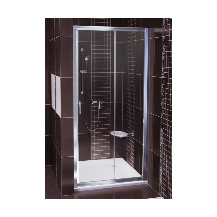 Drzwi prysznicowe BLDP2-110 Ravak Blix przesuwne dwuelementowe, satyna + grape- sanitbuy.pl