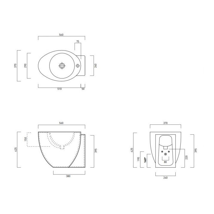 Bidet Cielo Le Giare, stojący- sanitbuy.pl