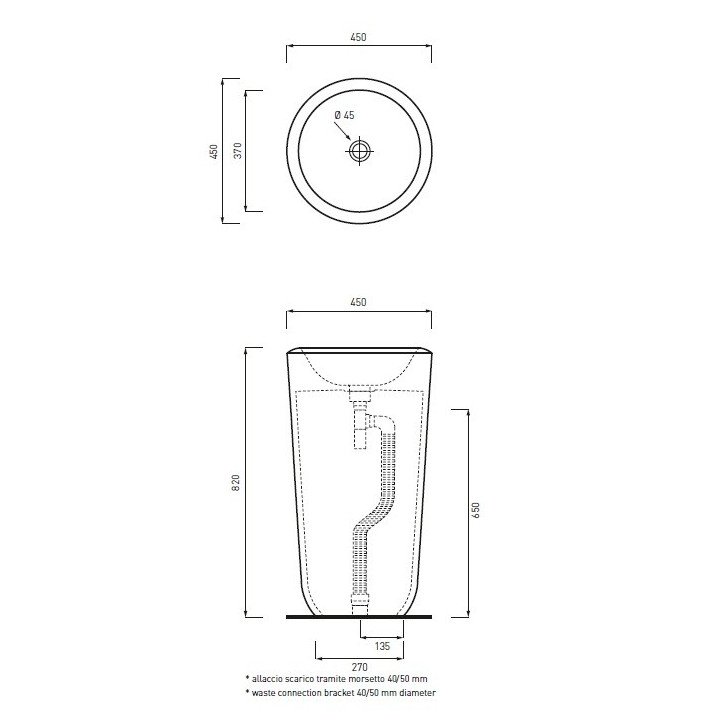 Umywalka Cielo Fluid wolnostojaca- sanitbuy.pl