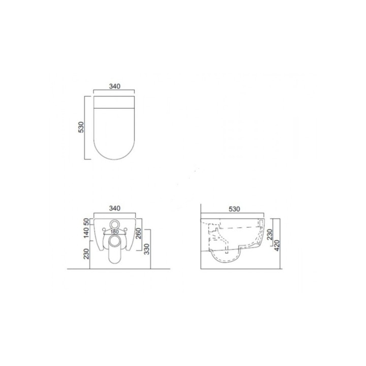 Miska Cielo Smile, wisząca- sanitbuy.pl