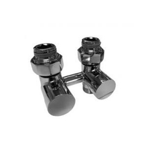 Zawór Terma odcinający zespolony SVC, prosty, satyna- sanitbuy.pl