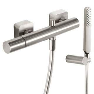 Bateria natryskowa Tres Loft Colors, stalowa- sanitbuy.pl