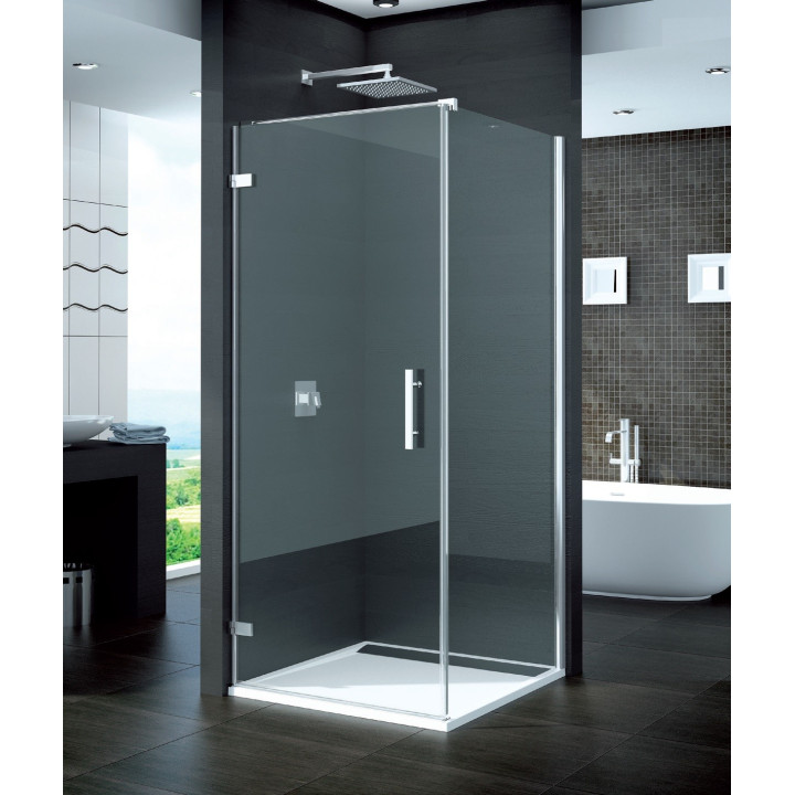 Ścianka SanSwiss Ronal PUR szer. 300-1000 mm, montaż bezprofilowy, szkło przeźroczyste- sanitbuy.pl