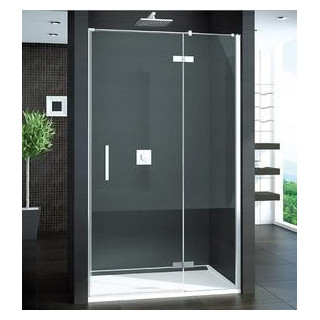 Drzwi SanSwiss Ronal Pur PU13P do wnęki  90 cm, lewe, chrom, szkło przeźroczyste- sanitbuy.pl