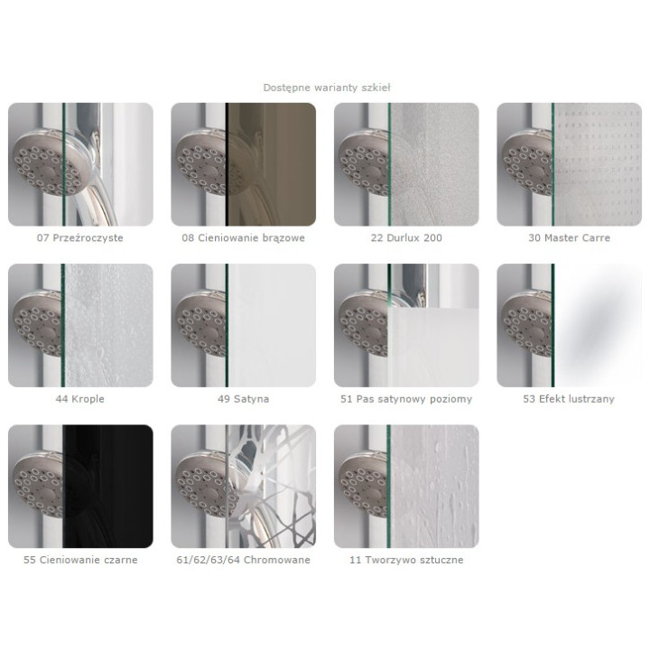 Kabina Ronal Pur PUE2P prysznicowa wejście narożne 90x90cm, część prawa- sanitbuy.pl