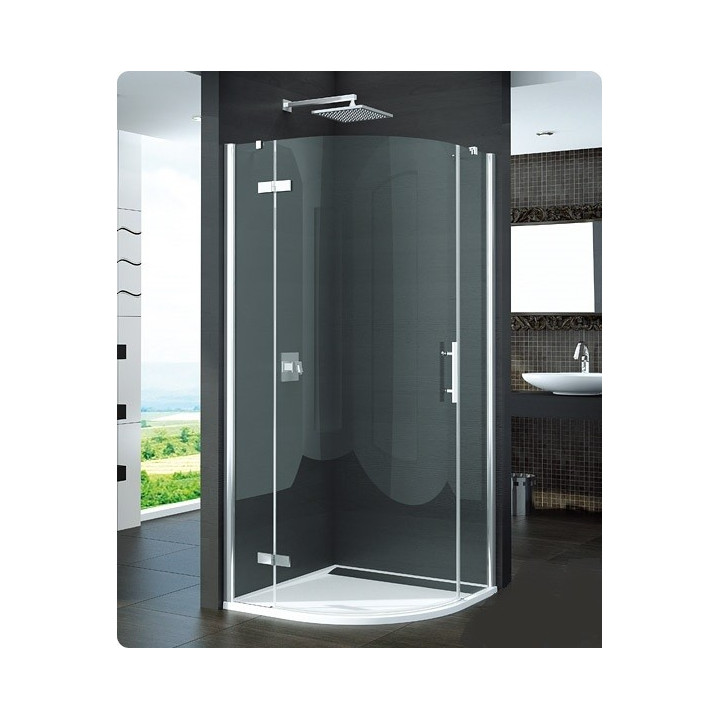Kabina półokrągła Sanswiss Pur P3Pdrzwi 1-częściowe prawe 90 cm, chrom, szkło przeźroczyste (montaż z profilem)- sanitbuy.pl
