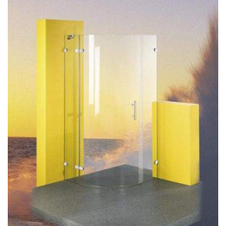 Kabina Ronal Pur P3P prysznicowa półokrągła, drzwi 1-częściowe lewe 100 cm- sanitbuy.pl