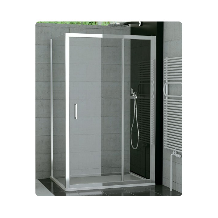 Drzwi SanSwiss  TOP-Line jednoczęściowe ze ścianką stałą w linii 80cm- sanitbuy.pl
