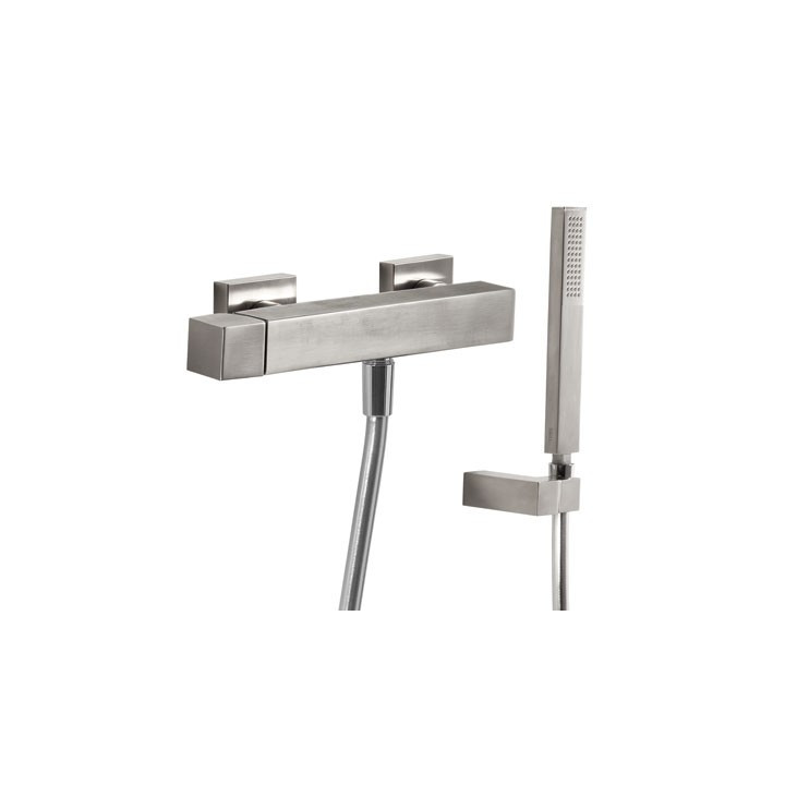 Bateria natryskowa Tres Cuadro, stalowa- sanitbuy.pl