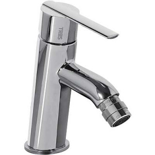 Bateria bidetowa Tres - Lex z korkiem automatycznym, chrom- sanitbuy.pl