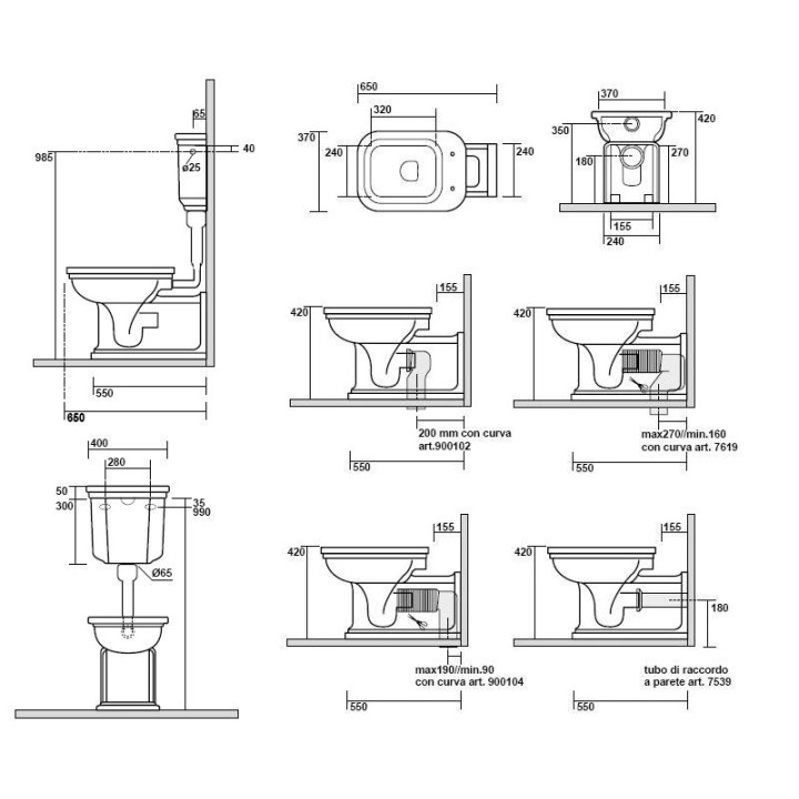 Miska stojąca ze spłuczką  Kerasan Waldorf - sanitbuy.pl