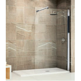 Ścianka prysznicowa Novellini Giada H stała 120 cm, profil srebrny,  szkło przeźroczyste- sanitbuy.pl