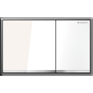 Przycisk Geberit Omega60 uruchamiający przedni do spłuczek podtynkowych, chrom sztokowany- sanitbuy.pl