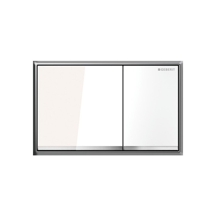 Przycisk Geberit Omega60 uruchamiający przedni do spłuczek podtynkowych, chrom sztokowany- sanitbuy.pl