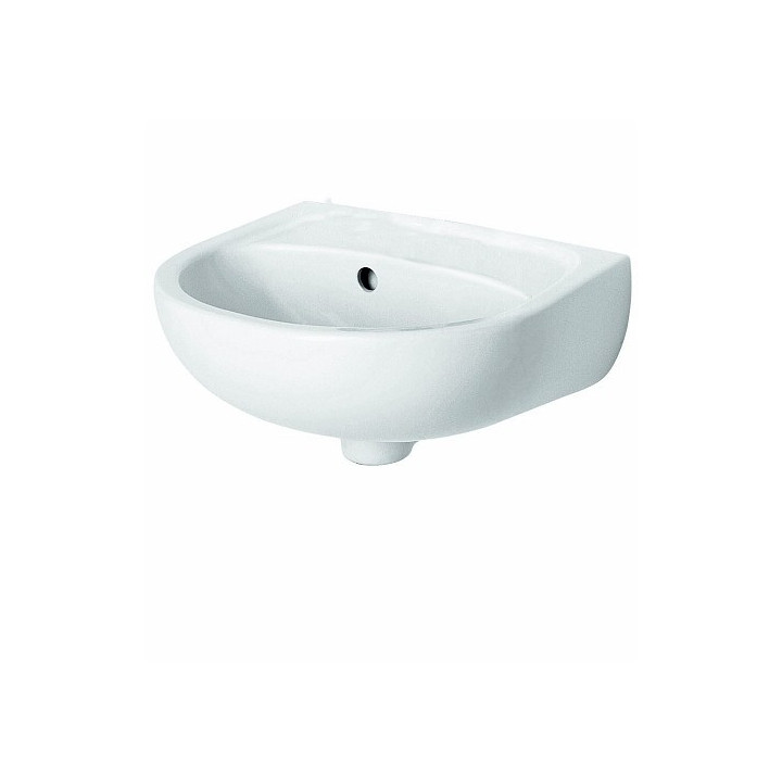 Umywalka Koło Solo wisząca, bez otworu, z przelewem, 40x33 cm, biała- sanitbuy.pl