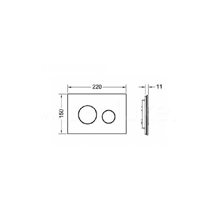 Przycisk spłukujący TECEloop do WC - szkło białe- sanitbuy.pl