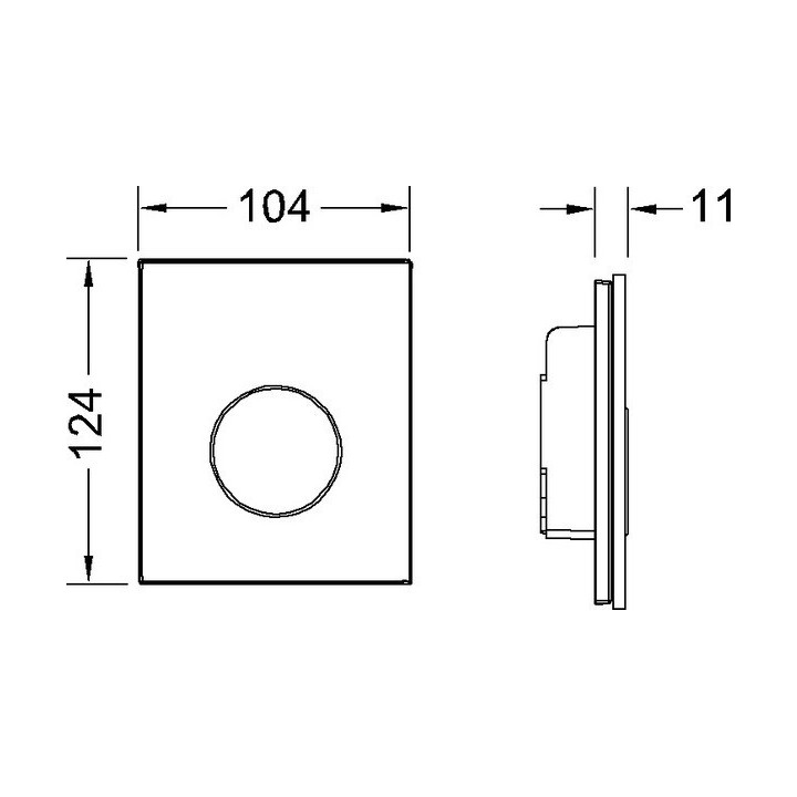 Przycisk spłukujący TECEloop do pisuaru - biały- sanitbuy.pl