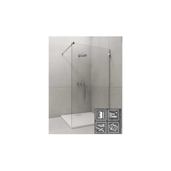Ścianka Radaway Euphoria Walk-in IV 70, chrom, szkło przeźroczyste- sanitbuy.pl