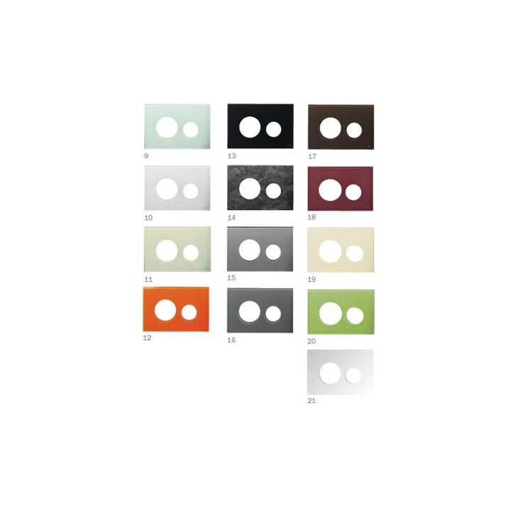 Obudowa szklana TECEloop do kompletowania z przyciskami- zielona- sanitbuy.pl