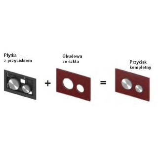 Płytka TECE - przyciski białe antybakteryjne TECEloop do kompletowania z obudwą - sanitbuy.pl