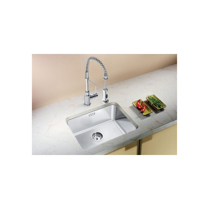 Komora Blanco SUPRA 400-U, podwieszana, stal szczotkowana  z korkiem automatycznym- sanitbuy.pl