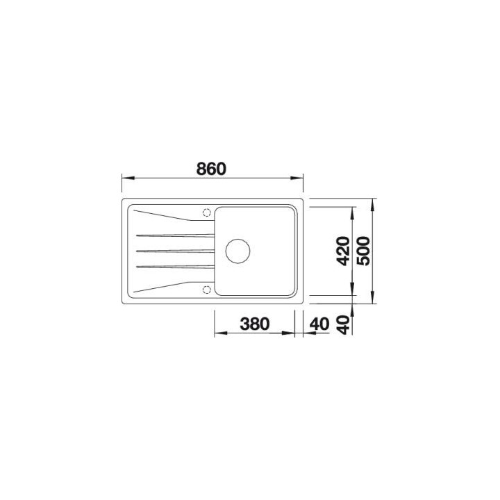 Zlewozmywak Blanco SONA 45 S 78x50 cm bez kora, kawowy- sanitbuy.pl