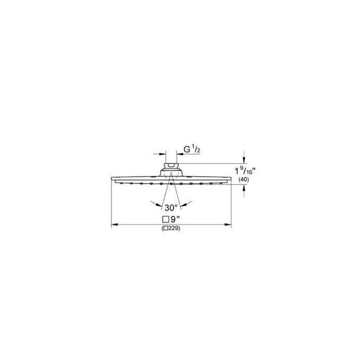 Deszczownica  Grohe Allure Brilliant 23x23 cm, sufitowa- sanitbuy.pl