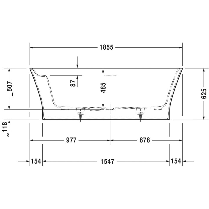 Umywalka Duravit Darling New 55x48 cm, jednootworowa- sanitbuy.pl