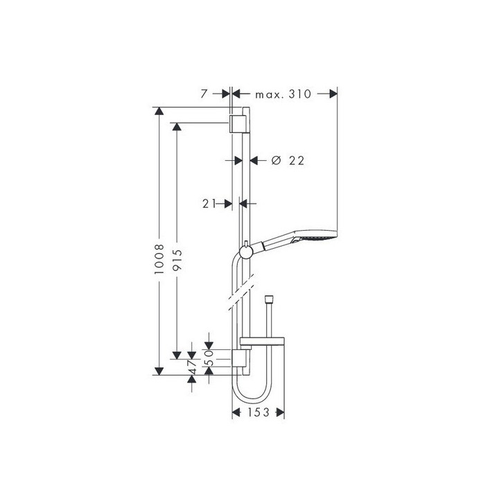 Zestaw prysznicowy Hansgrohe Raindance Select S 120 3jet- sanitbuy.pl