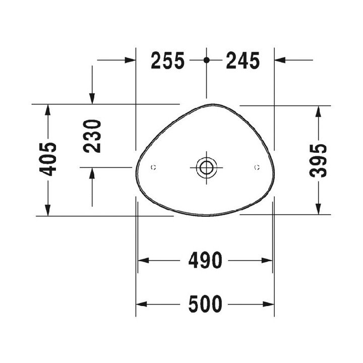 Umywalka Duravit Cape Cod stawiana na blat 48 cm- sanitbuy.pl