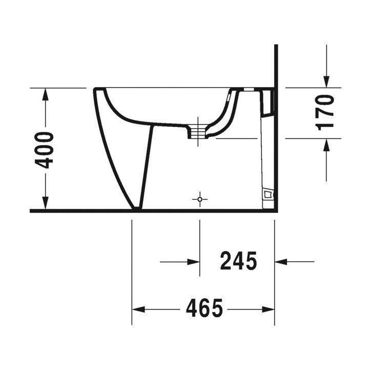 Bidet Duravit ME by Starck, wiszący z powłoką WonderGliss- sanitbuy.pl