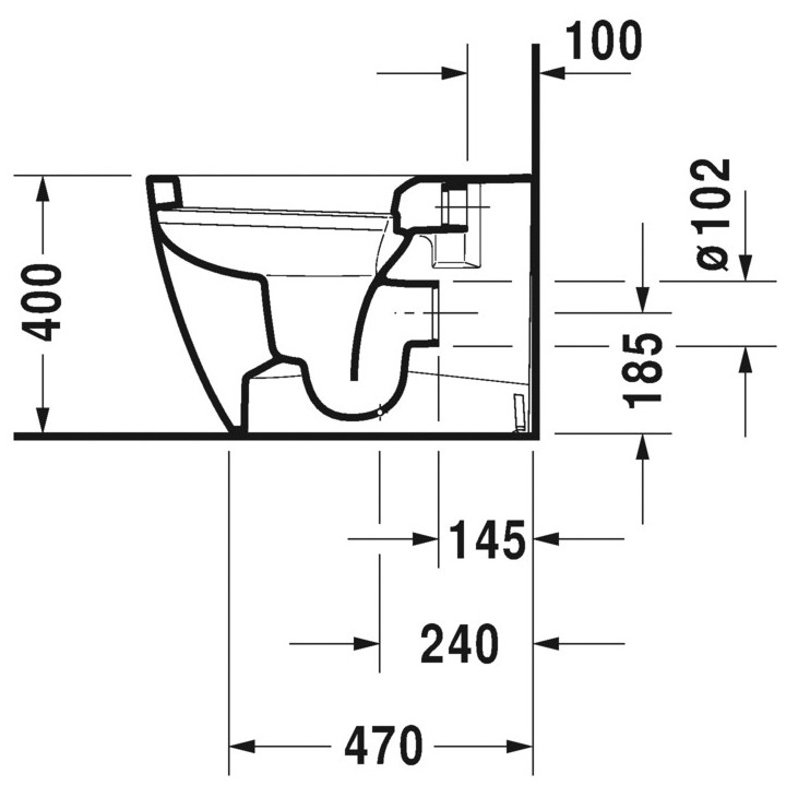 Miska Duravit ME by Starck, wisząca z HygieneGlaze- sanitbuy.pl
