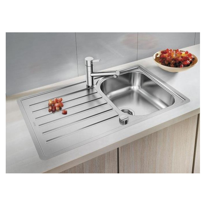 Zlewozmywak stalowy Blanco LANTOS 45 S-IF  z korkiem automatycznym- sanitbuy.pl