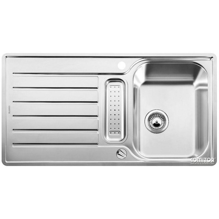 Zlewozmywak stalowy Blanco LANTOS 45 S-IF  Compact z korkiem automatycznym- sanitbuy.pl