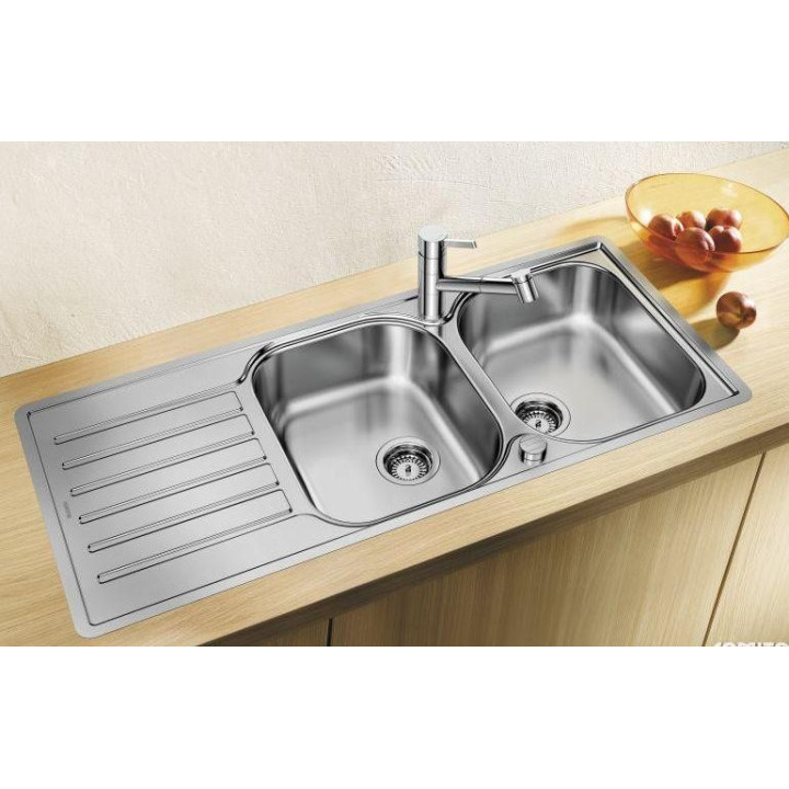 Zlewozmywak stalowy Blanco LANTOS 8 -IF Compact bez korka - sanitbuy.pl